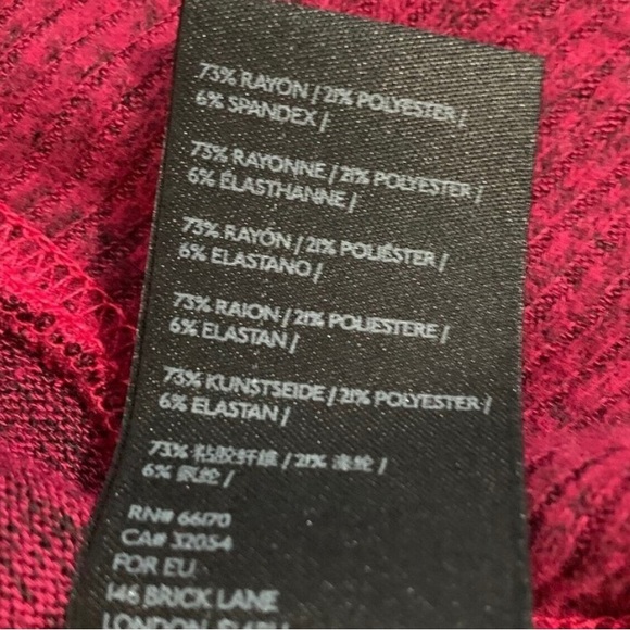 Anthropologie v neck,wrap, maroon rocio hacci sweater size XS - Picture 7 of 7